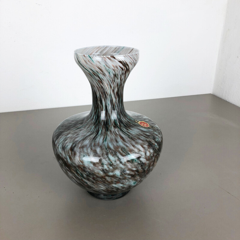Vintage-Vase von Opaline Florenz, Italien 1970