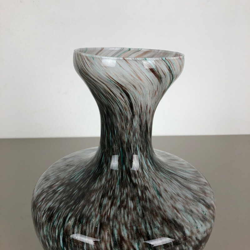 Vase vintage par Opaline Florence, Italie 1970