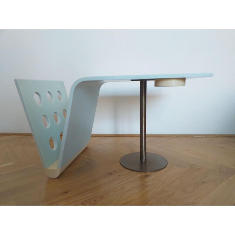 Vintage Corian side table, Italy 1990