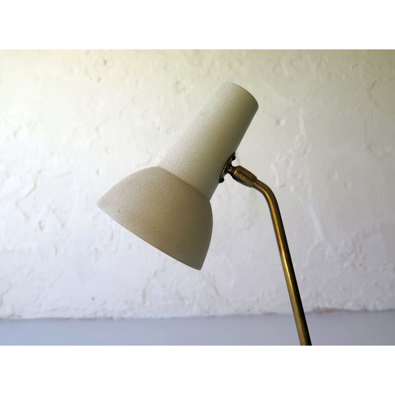 Lampe de bureau vintage réglable Fifities en laiton