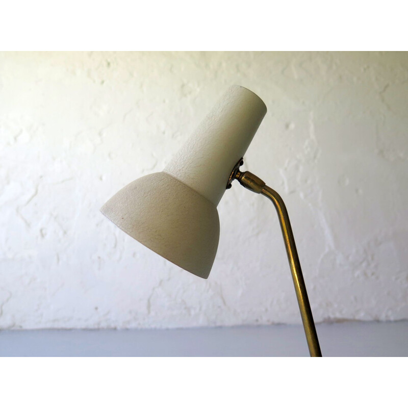 Vintage adjustable brass Fifities desk lamp