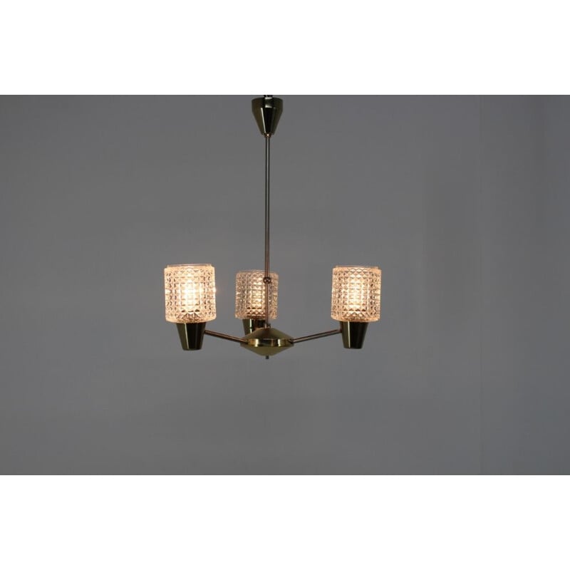 Mid Century Design Chandelier from Kamenicky Senov, 1970s