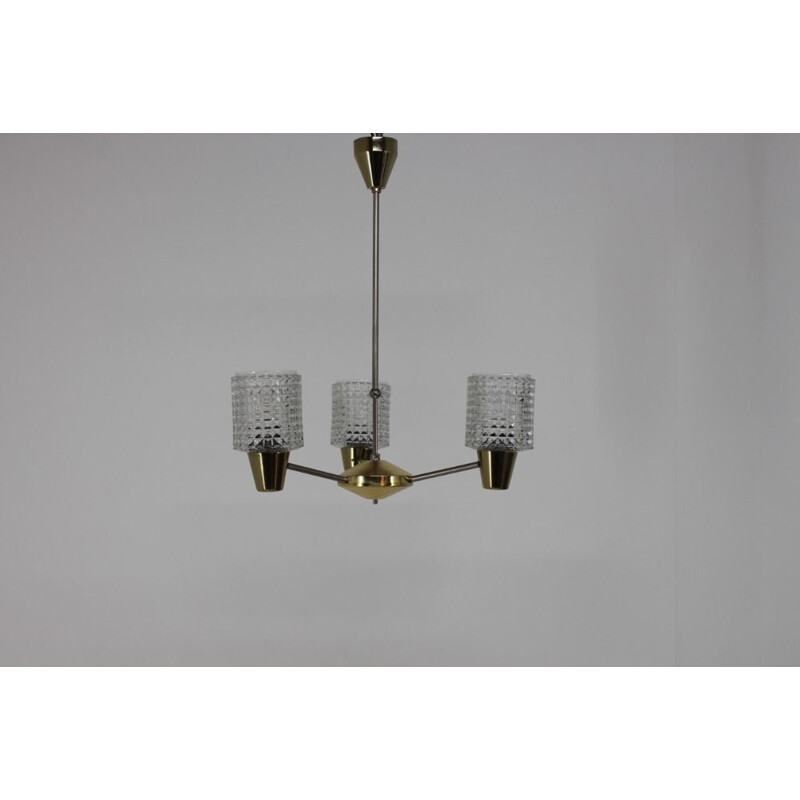 Mid Century Design Chandelier from Kamenicky Senov, 1970s