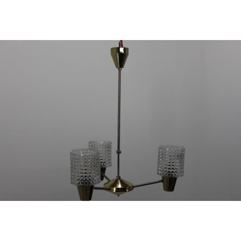 Mid Century Design Chandelier from Kamenicky Senov, 1970s