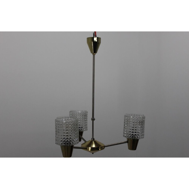 Mid Century Design Chandelier from Kamenicky Senov, 1970s