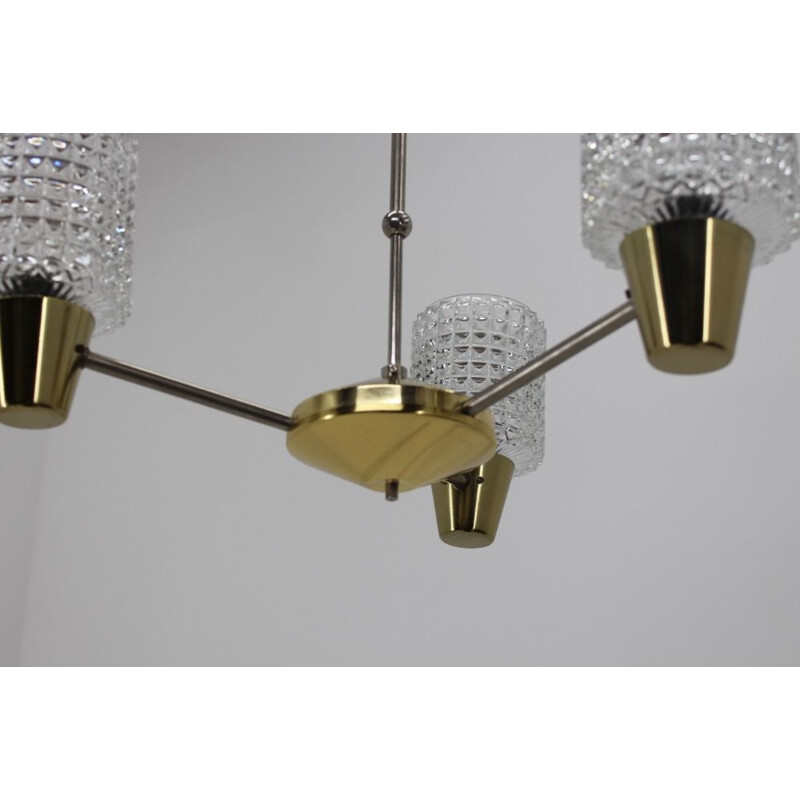 Mid Century Design Chandelier from Kamenicky Senov, 1970s