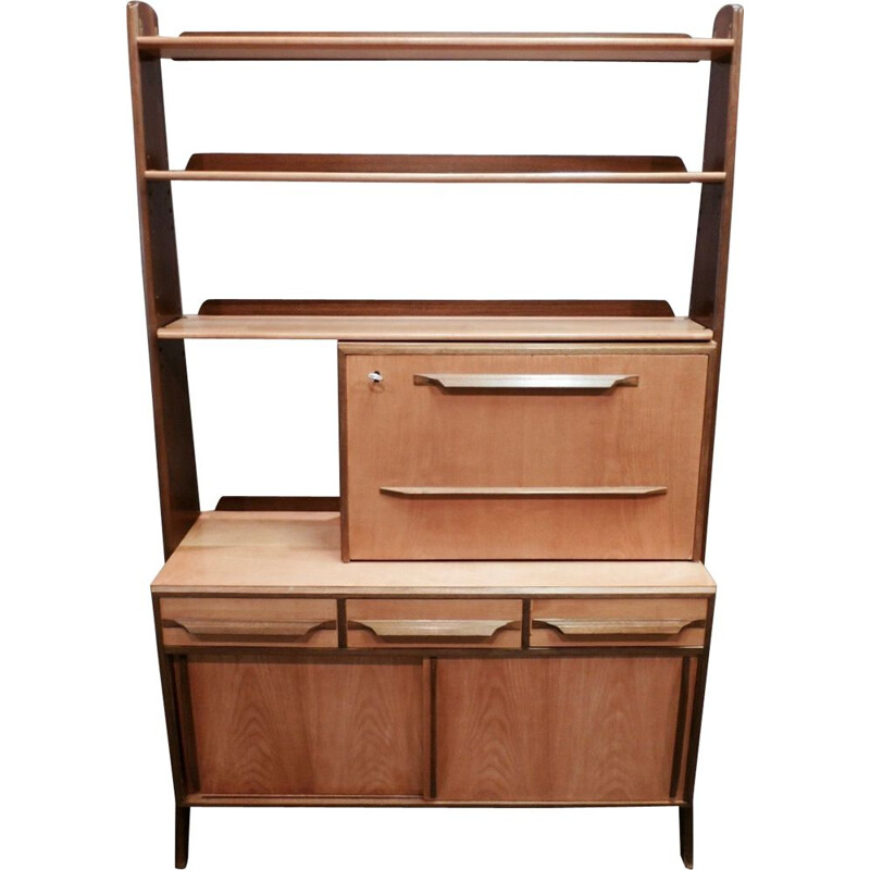 Modular shelf with its design desk 1950's