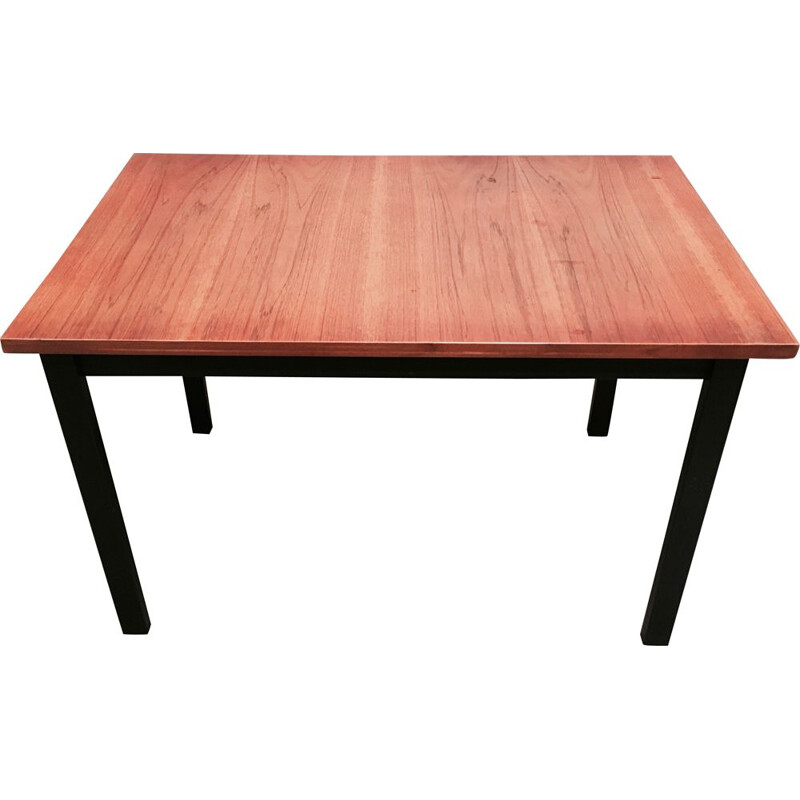 Vintage scandinavian high table with extension leaf Design Finland Asko 1950
