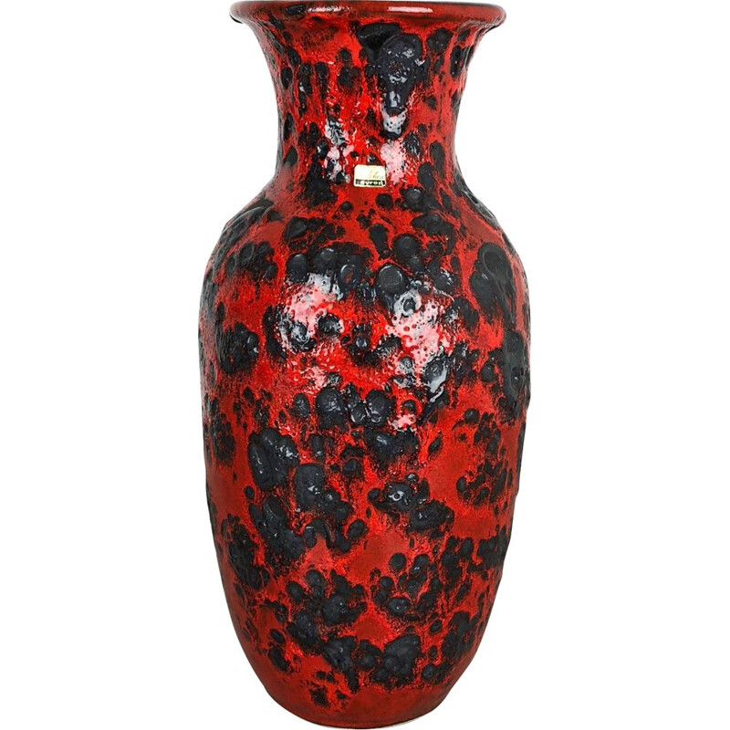 Vintage colored vase by Scheurich Wgp, Germany 1970