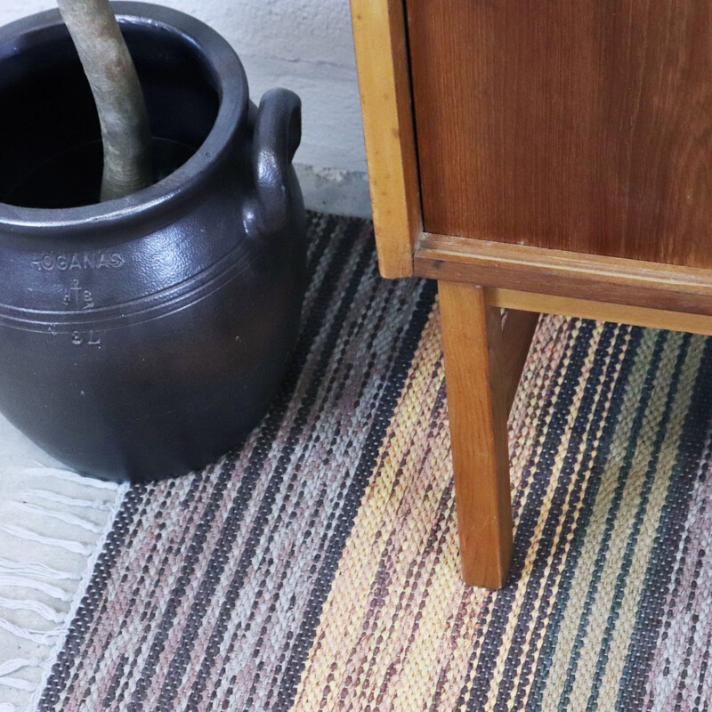 Teak and oak chest of drawers Sweden 1960