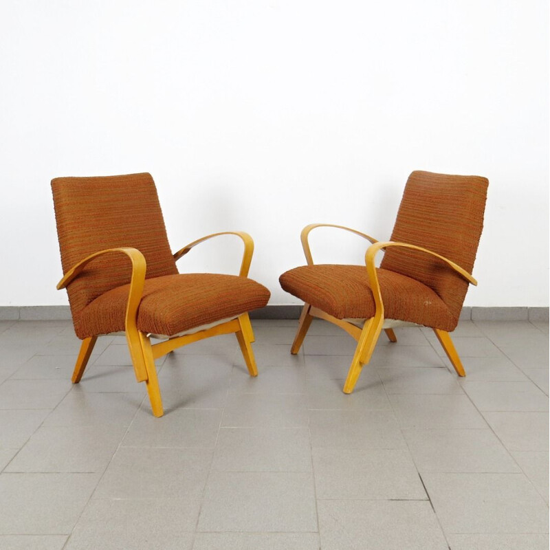 Pair of armchairs produced by Frantisek Jirak, Czechoslovakia 1960's