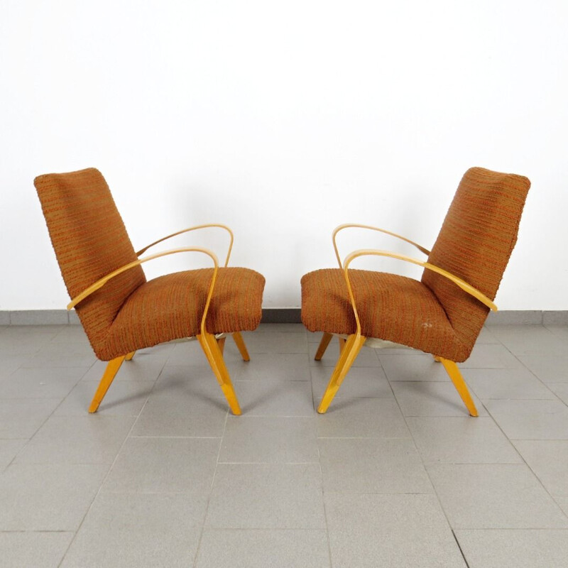 Pair of armchairs produced by Frantisek Jirak, Czechoslovakia 1960's