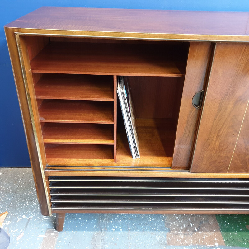 Loewe Opta Walnut Media Cabinet 1950's