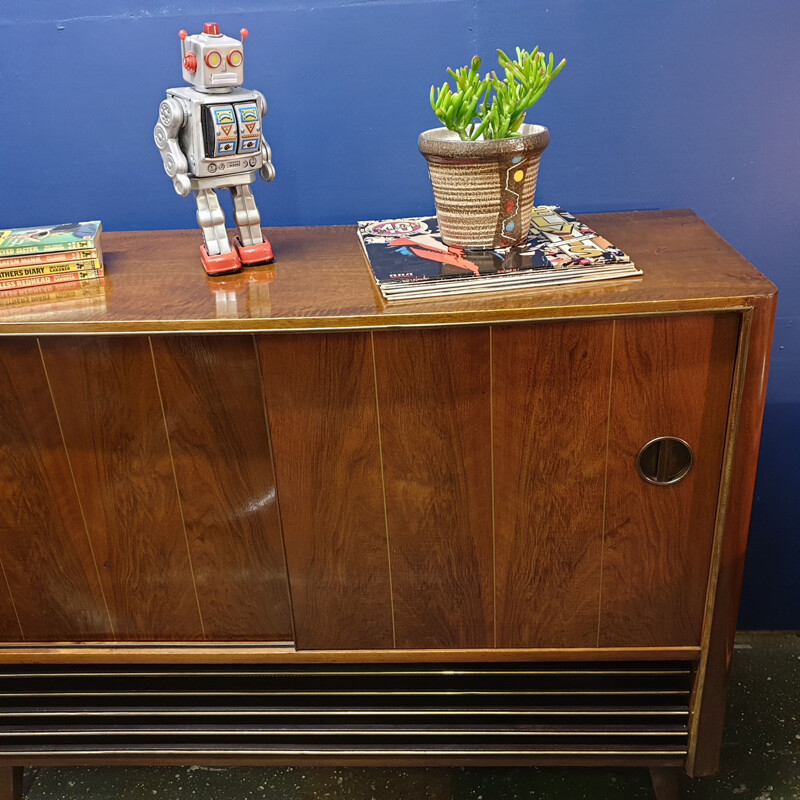 Cabinet de presse vintage Loewe Opta Walnut 1950