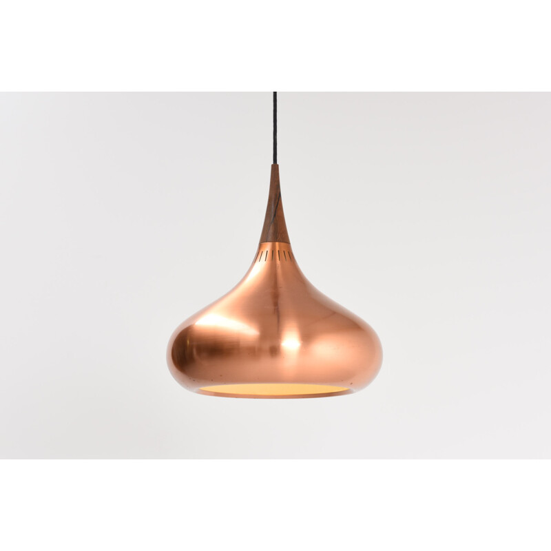 Fog & Mørup Scandinavian "Orient" ceiling lamp in copper, Jo HAMMERBORG - 1960s