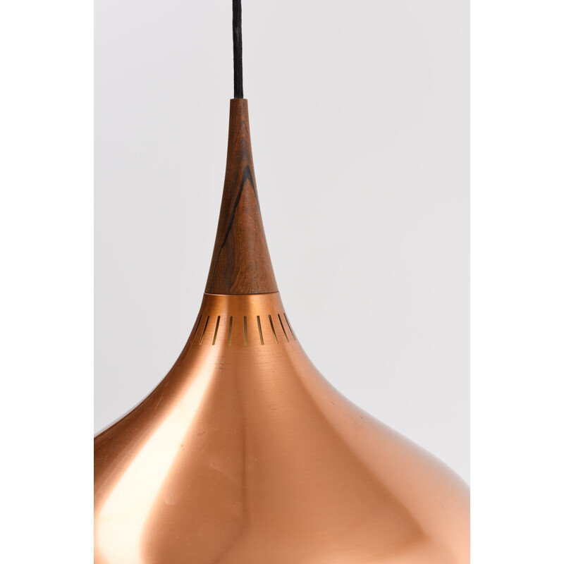 Fog & Mørup Scandinavian "Orient" ceiling lamp in copper, Jo HAMMERBORG - 1960s