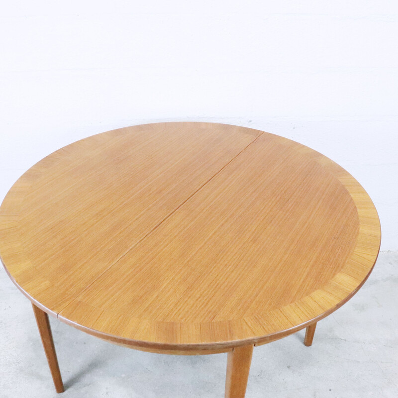 Vintage oak dining table Sweden 1960