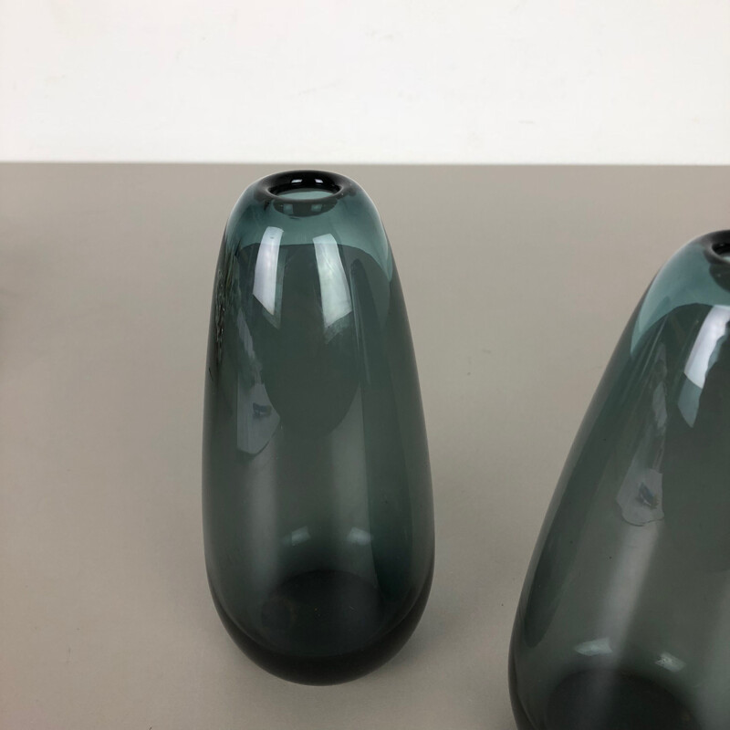 Set of 2 Turmalin Vases Vintage by Wilhelm Wagenfeld for WMF, Germany 1960s