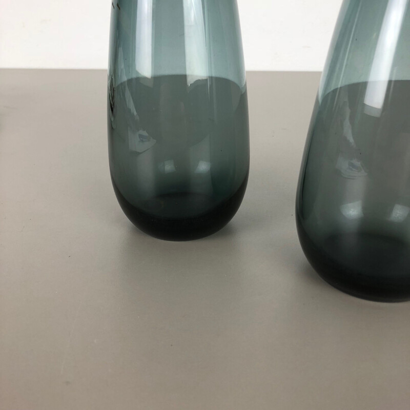 Set of 2 Turmalin Vases Vintage by Wilhelm Wagenfeld for WMF, Germany 1960s