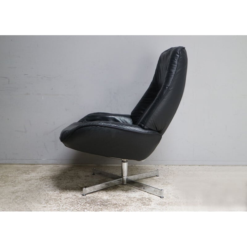 1960's Danish mid century reclining lounge chair and footstool