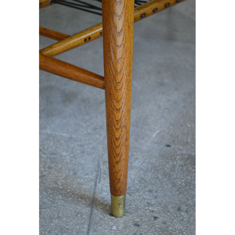  Scandinavian Mid-Century Coffee Table, Made of solid oak and teak 1960s