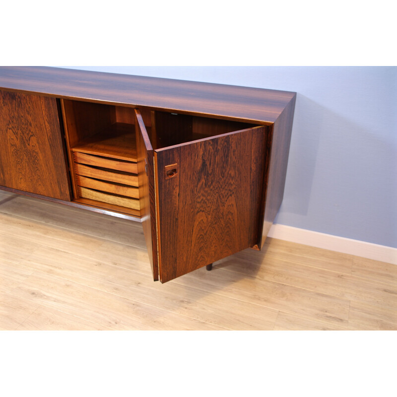 Danish sideboard in rosewood by Brouer Mobelfabrik 1960s