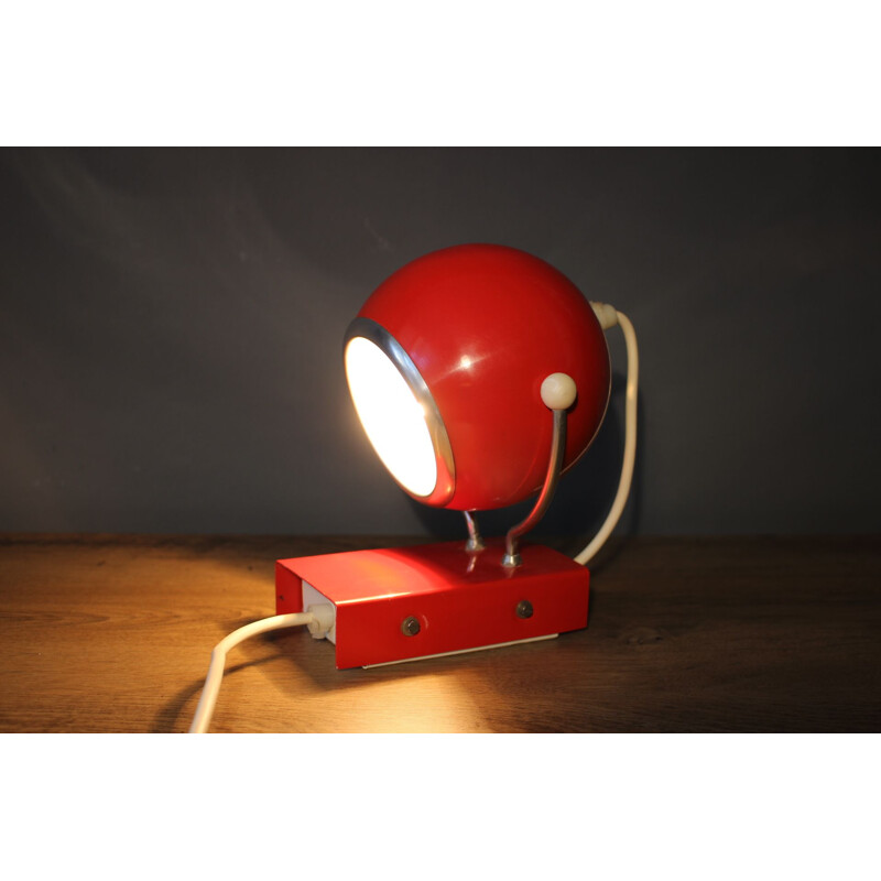 Vintage space age table lamp, Hungary 1970