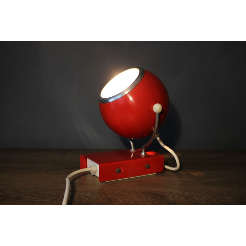 Vintage space age table lamp, Hungary 1970