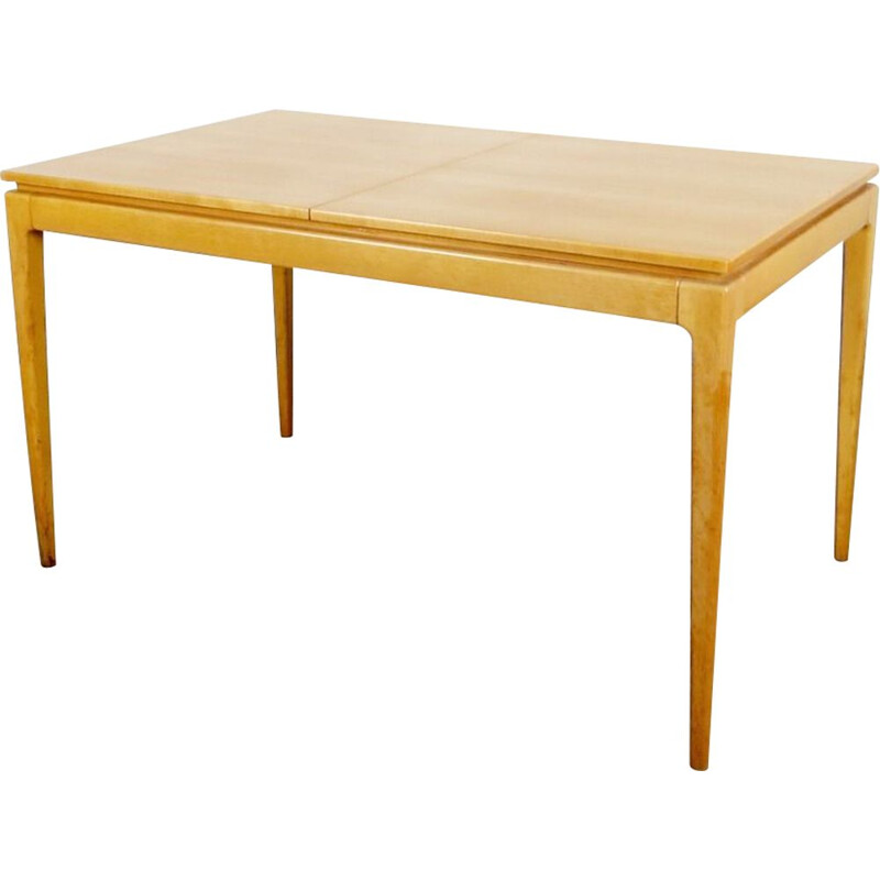 Table à manger vintage produite par Drevotvar Jablonne and Orlici en Tchécoslovaquie 1970