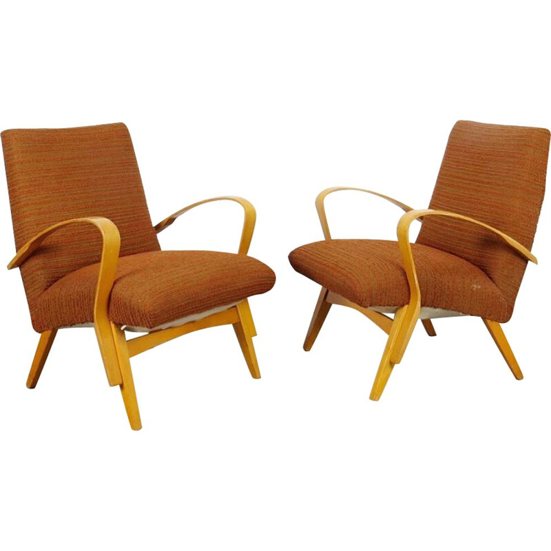 Pair of armchairs produced by Frantisek Jirak, Czechoslovakia 1960's
