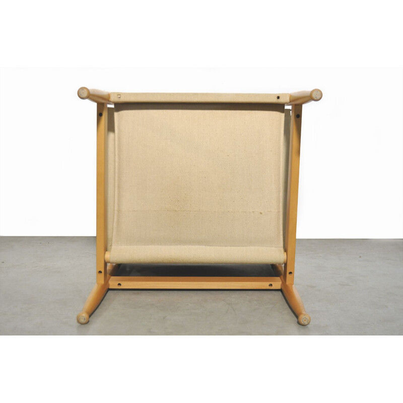 Vintage Deense safari fauteuil van Eric Wørts voor Niels Eilersen 1960