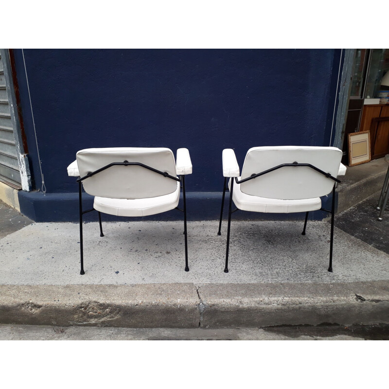 Pair of vintage armchairs CM197 by Pierre Paulin for Thonet 1950