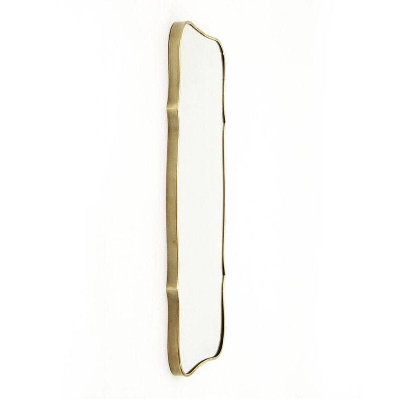 Italian Modern brass Mirror 1950s