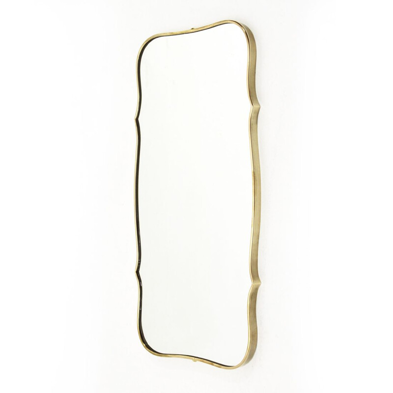 Italian Modern brass Mirror 1950s