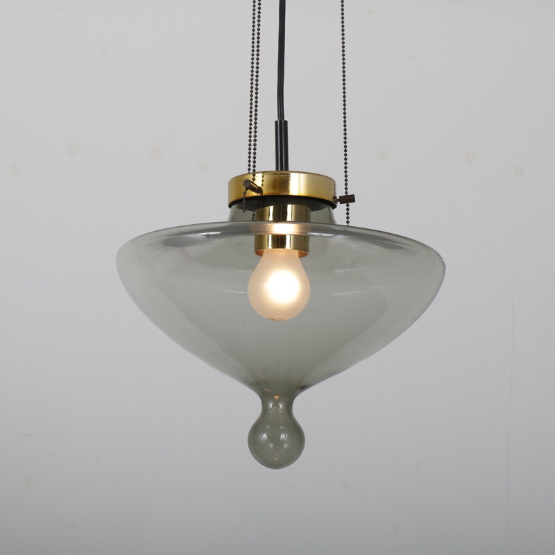 Chaparral hanging lamp glass 1960s