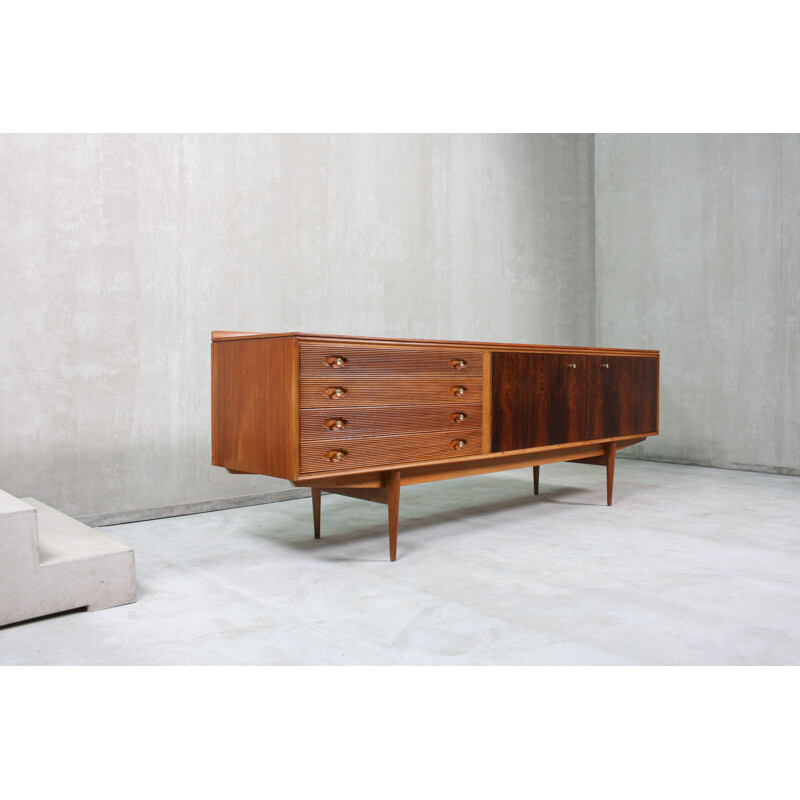 Brass and Rosewood Hamilton Sideboard by Robert Heritage for Archie Shine, 1950s