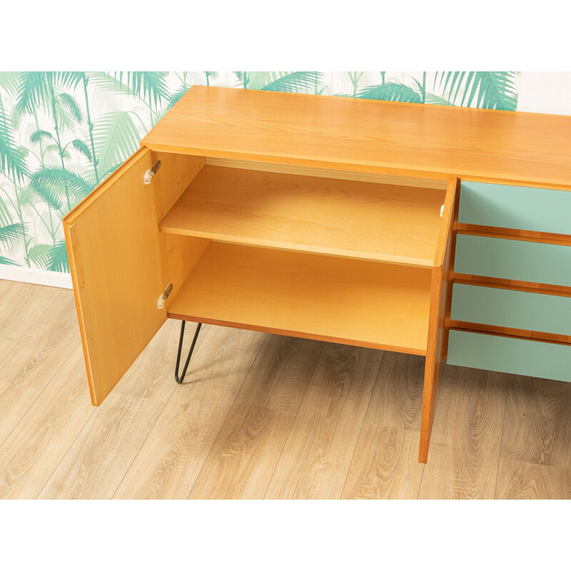 Ash veneer sideboard 1960 with 4 drawers