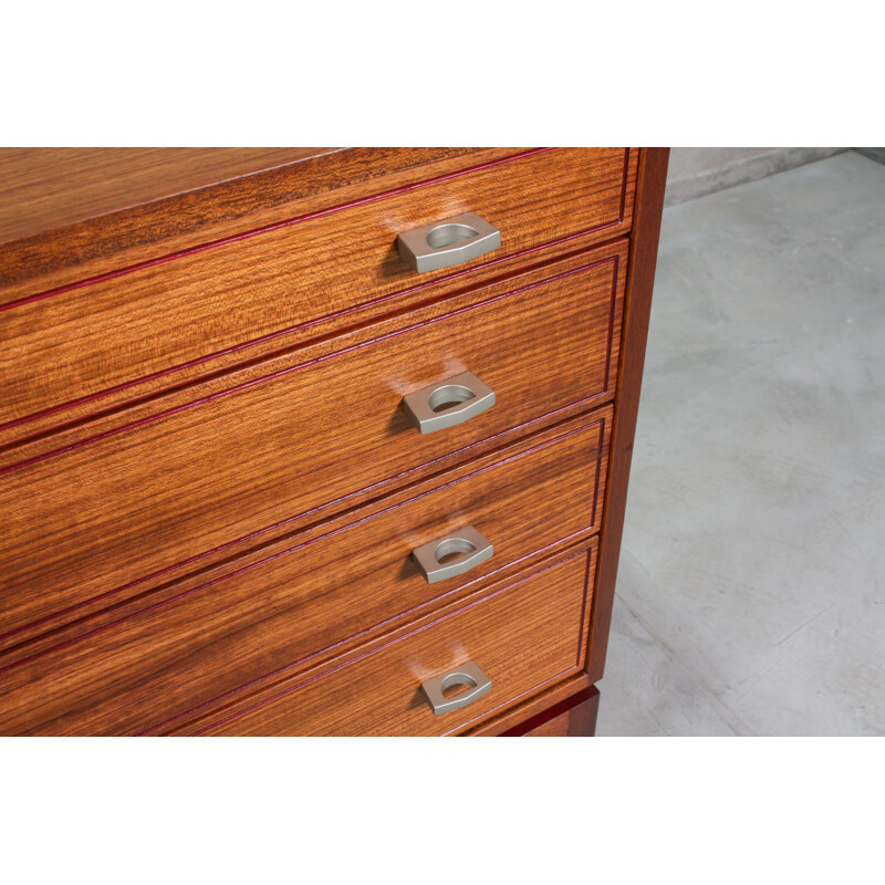  Vintage English sideboard, made from teak and features 1960s