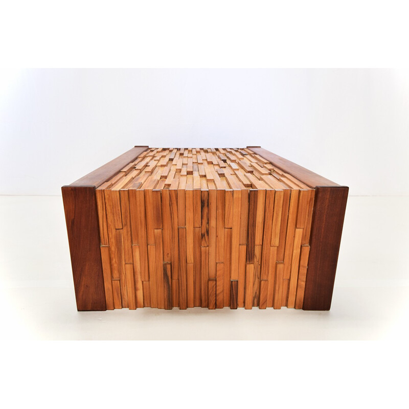 Lafer Brazil rectangular jacaranda wooden coffee table, Percival LAFER - 1960s