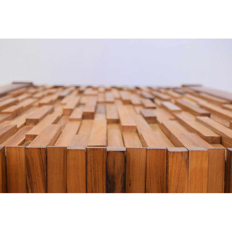 Lafer Brazil rectangular jacaranda wooden coffee table, Percival LAFER - 1960s