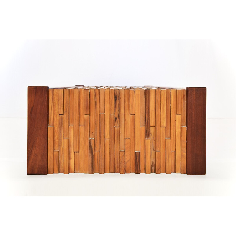 Lafer Brazil rectangular jacaranda wooden coffee table, Percival LAFER - 1960s