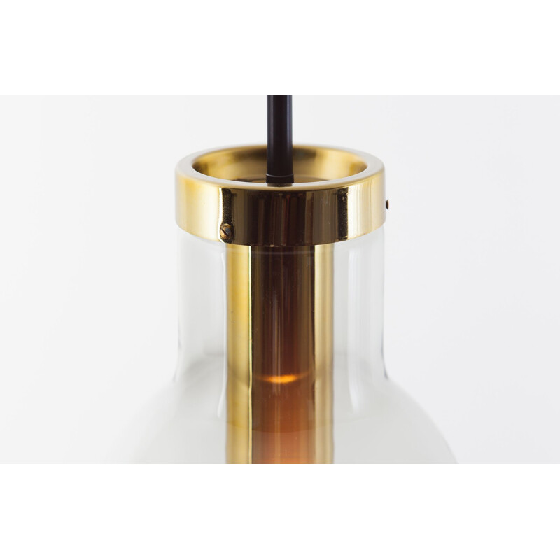 Maxi Bulb (Small) Light smoked glass with brass colored metal socket By Raak