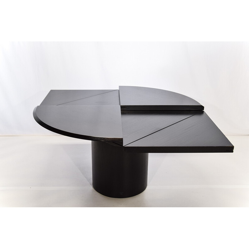 "Quadrondo" ash dining table, Erwin NAGEL - 1980s