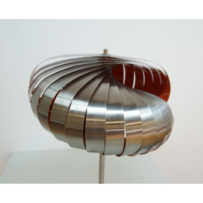 Lampe de table vintage en spirale d'Henri Mathieu pour Lyfa, 1960
