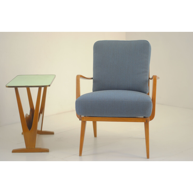  Armchair and table Vintage by Knoll 1960