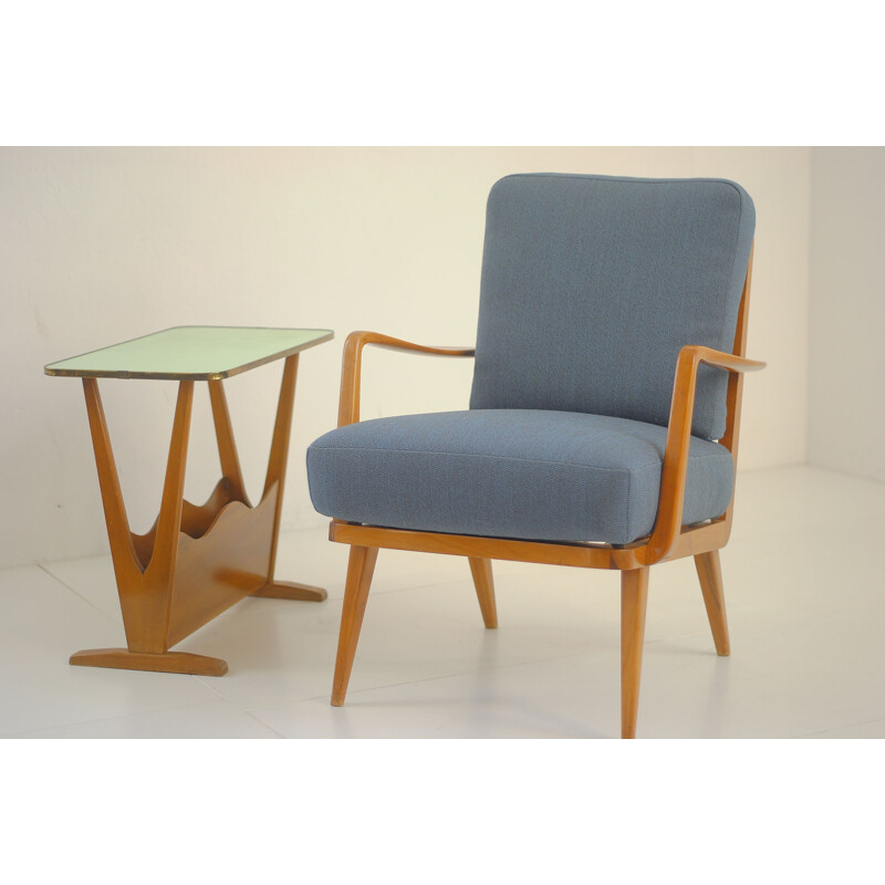 Fauteuil et table Vintage par Knoll 1960