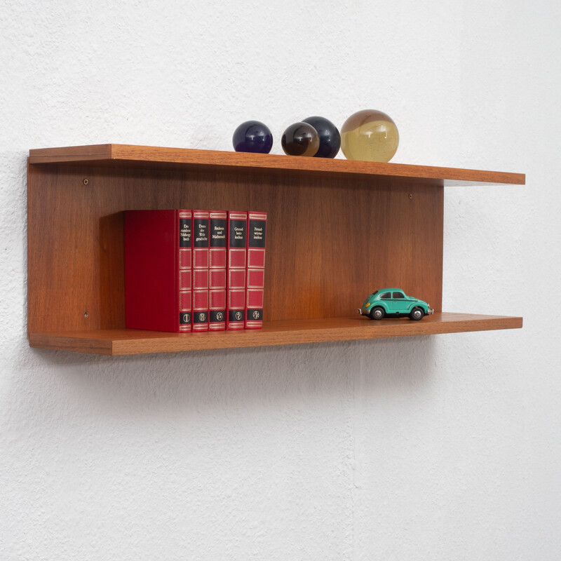 Teak wall shelf 1960s