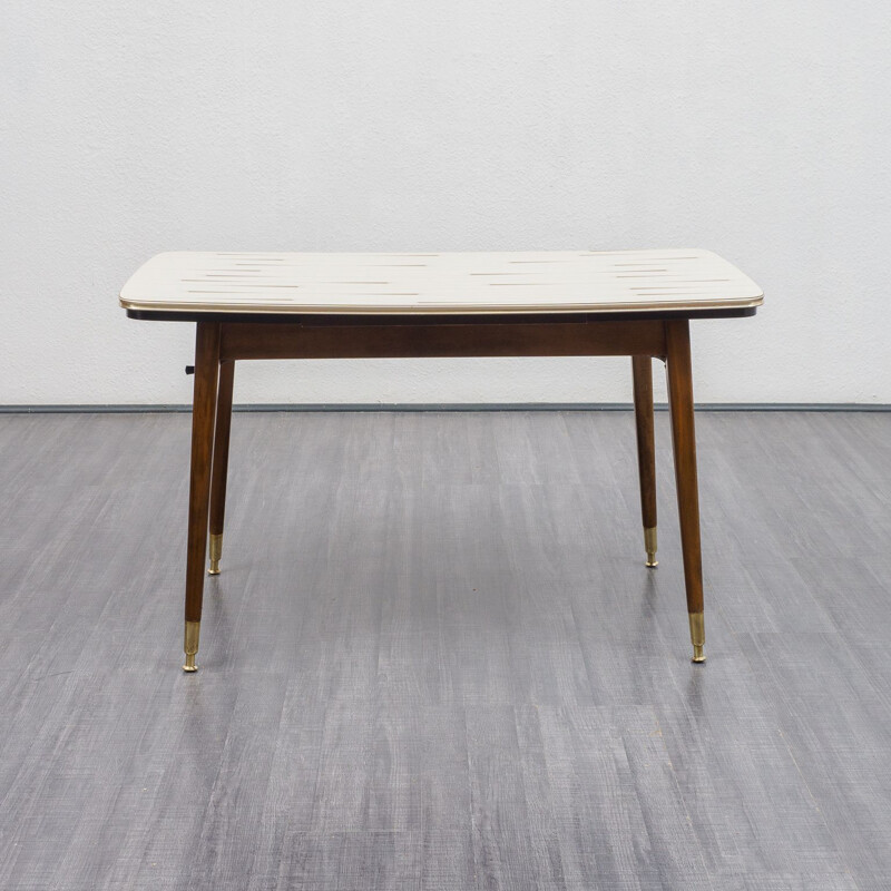 Classic table, height-adjustable and extendable 1950s
