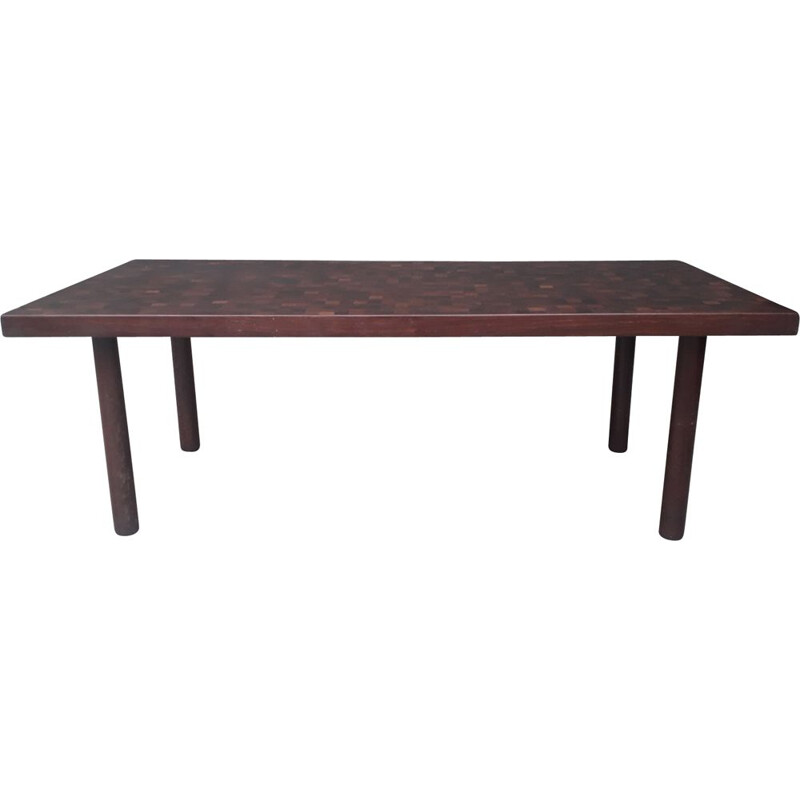 Vintage coffee table in Wenge by Dieter Waeckerlin