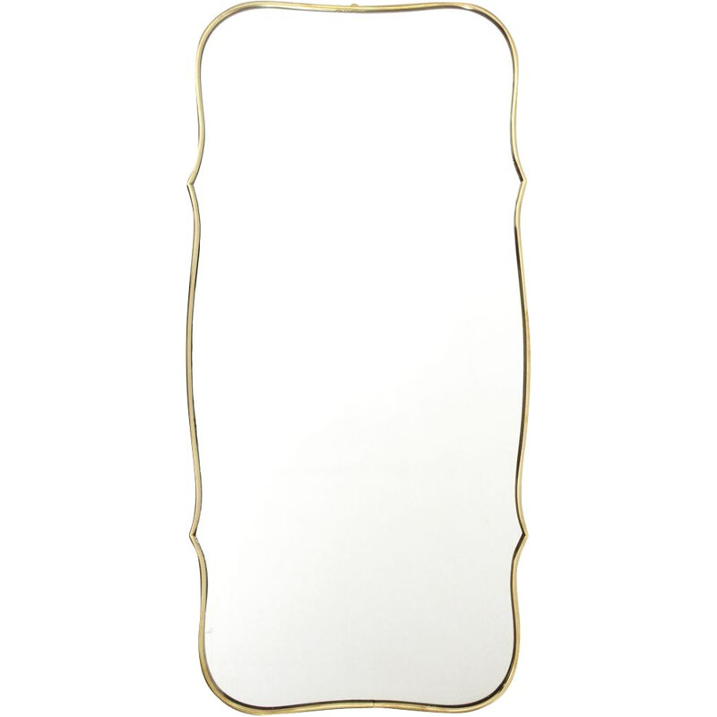 Italian Modern brass Mirror 1950s